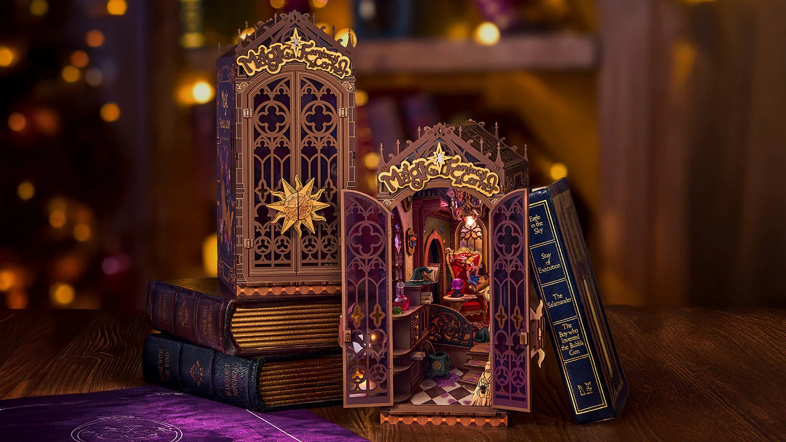 Rolife Magic Fantasy Corner DIY Book Nook Shelf Insert TGB14 - It-store.se