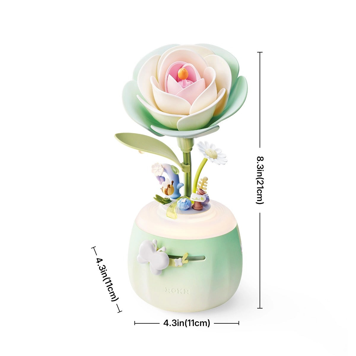ROKR Minty Camellia Lamp AF02S Flower Night Light 3D Puzzle