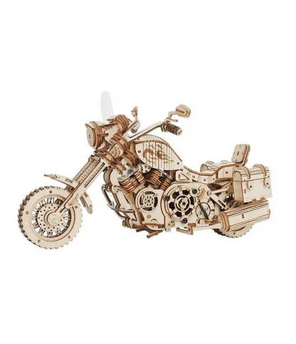 ROKR Cruiser Motorcycle Mechanical Puzzle med Rörliga Kolvar