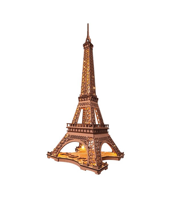 Rolife Night of the Eiffel Tower DIY Romantisk 3D-modell med Ljuseffekt