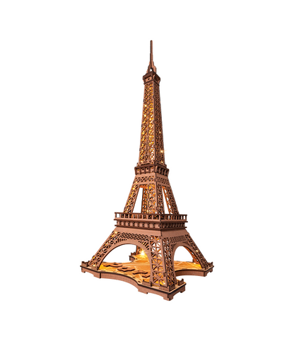 Rolife Night of the Eiffel Tower DIY Romantisk 3D-modell med Ljuseffekt
