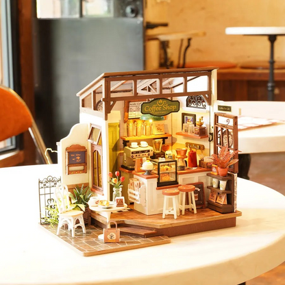 Rolife Slow Life Café DIY Miniatyrhus i Trä
