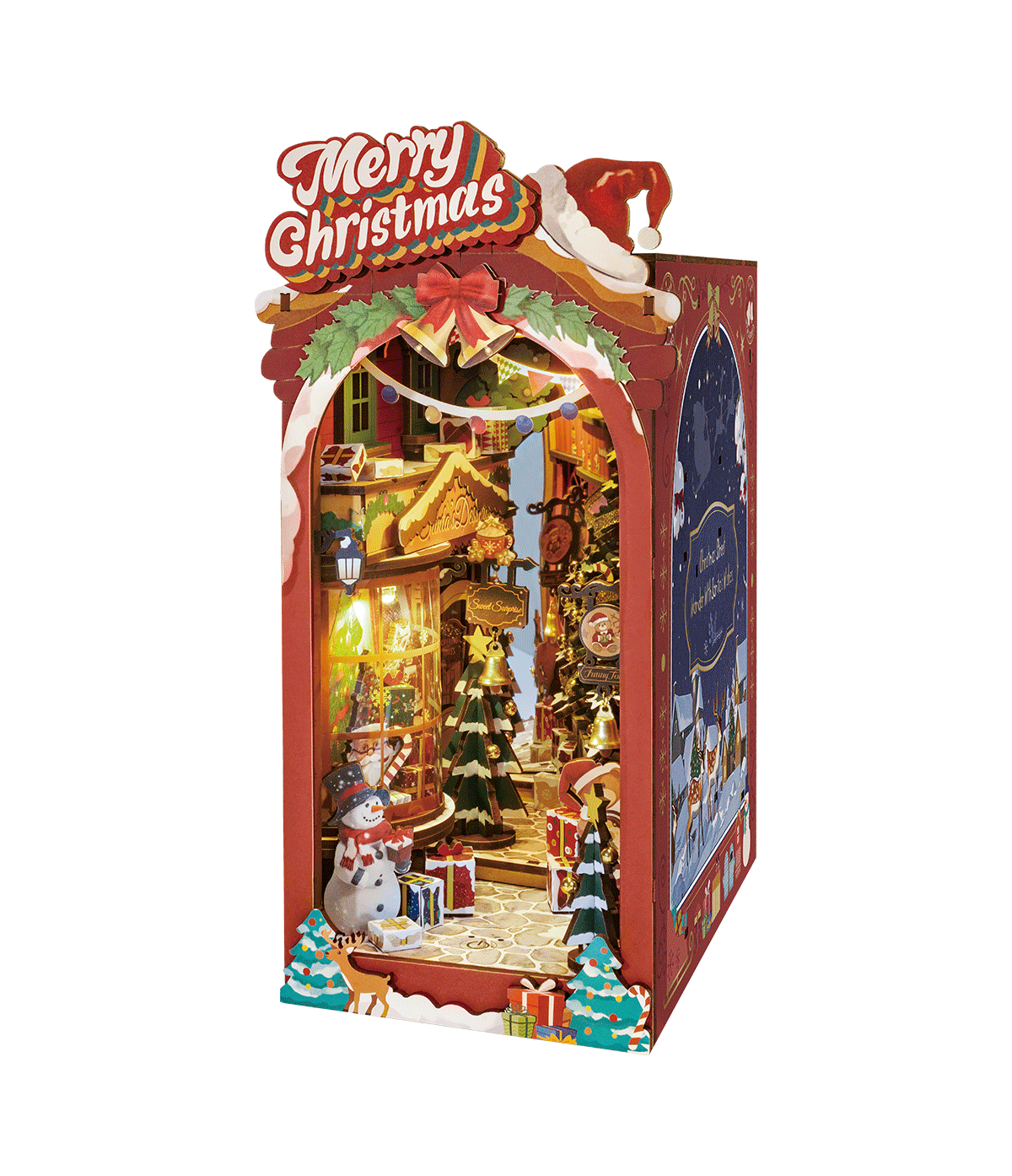 Rolife Christmas Street DIY Miniature Christmas Village Kit